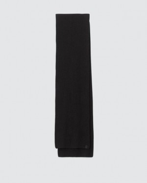 Rag & Bone Ace Cashmere Scarf Midweight Scarf Black | 42697LXOZ