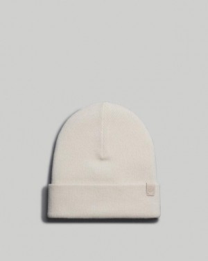 Rag & Bone Addie Beanie Cashmere Hat Ivory | 95231ATOI