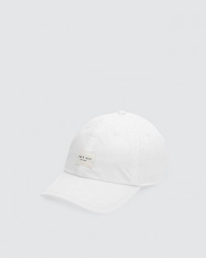 Rag & Bone Addison Baseball Cap Recycled Materials Hat Antique White | 63758FWIN