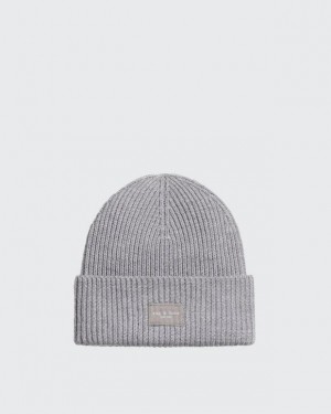 Rag & Bone Blake Beanie Wool Hat Heather Grey | 12706PARU