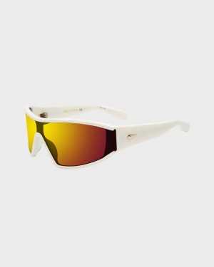 Rag & Bone Cleo Shield Sunglasses White | 60459MRSG