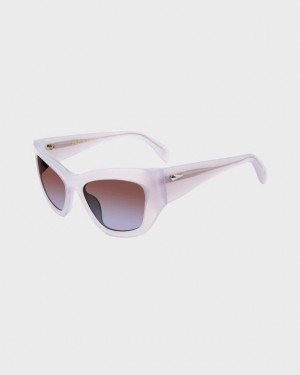 Rag & Bone Gwyn Cat Eye Sunglasses Violet | 79154INWS