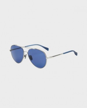 Rag & Bone Hazel Aviator Sunglasses Grey | 98736IOMD