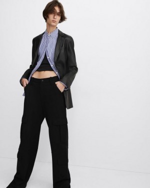 Rag & Bone Irina Ponte Cargo Pant Classic Fit Black | 63081IPJF