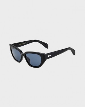 Rag & Bone Lena Butterfly Sunglasses Black | 62381EYRG