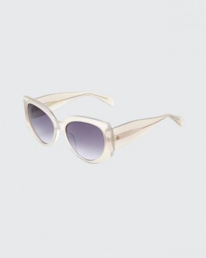 Rag & Bone Lorne Cat Eye Sunglasses Grey | 07862KIDE