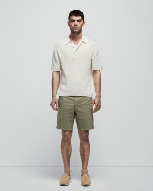 Rag & Bone Perry Cotton Stretch Twill Short Slim Fit Short Pale Army | 64812GVMS