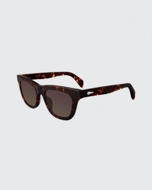 Rag & Bone Perry Square Sunglasses Havana | 46532WCJP