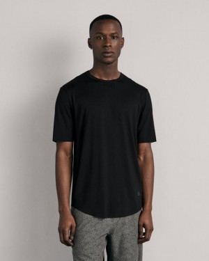 Rag & Bone Pursuit Haydon Tee Tech Jersey T-Shirt Black | 03685XNCV