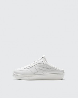 Rag & Bone Retro Court Mule - Leather Slip On Sneaker White | 12580MQST