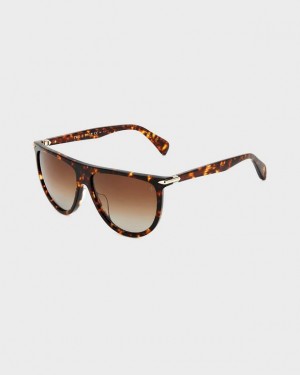 Rag & Bone Serena Shield Sunglasses Havana | 37091CRBI