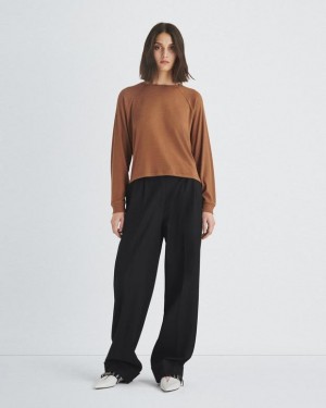 Rag & Bone The Knit Crew Pullover Classic Fit Camel | 76094FVHL