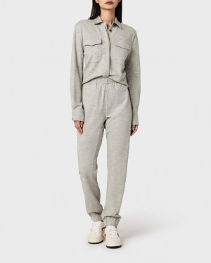 Rag & Bone Yan Wool Pant Classic Fit Charcoal | 80476PQRH