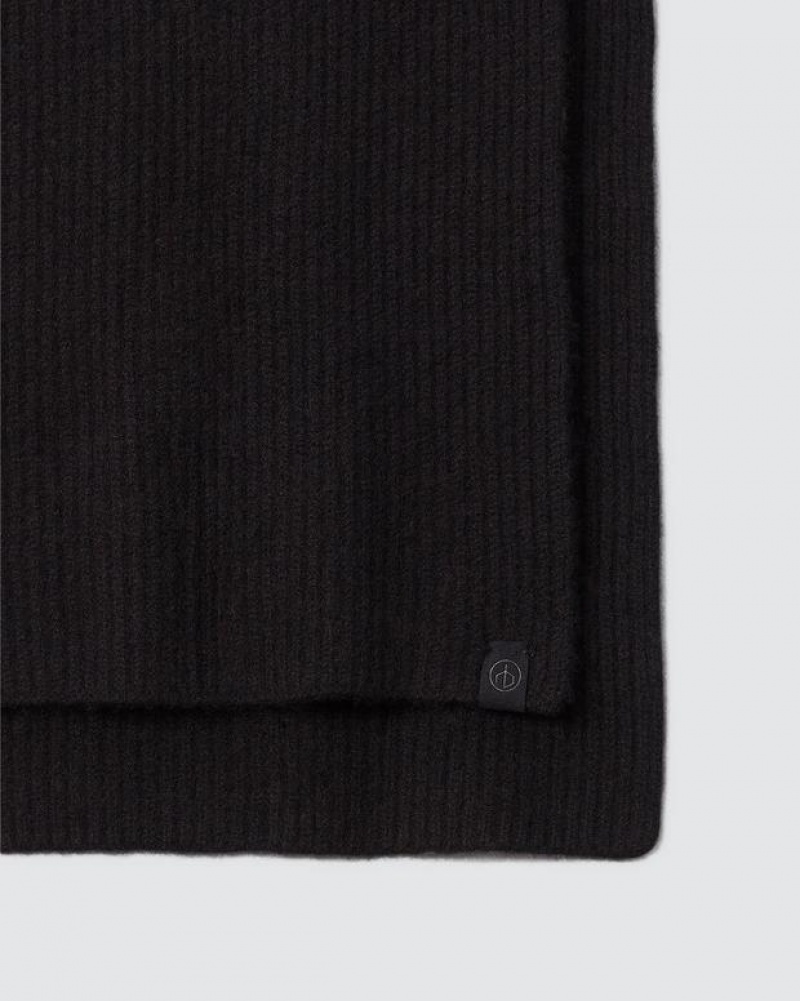 Rag & Bone Ace Cashmere Scarf Midweight Scarf Black | 42697LXOZ