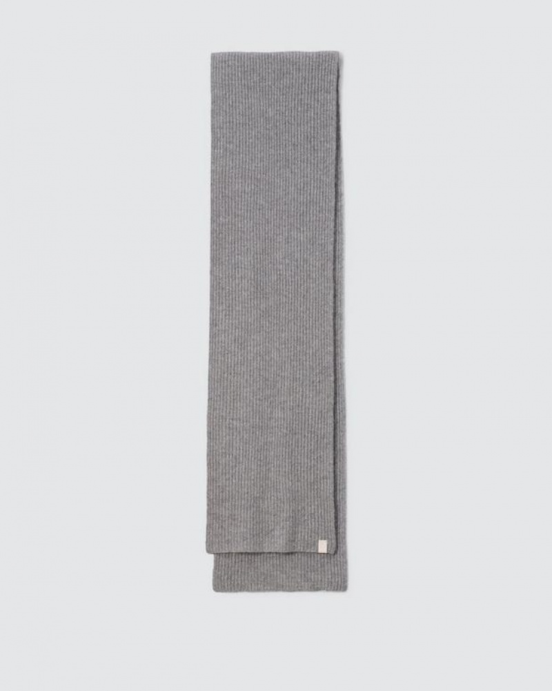 Rag & Bone Ace Cashmere Scarf Midweight Scarf Grey | 63402ORQU