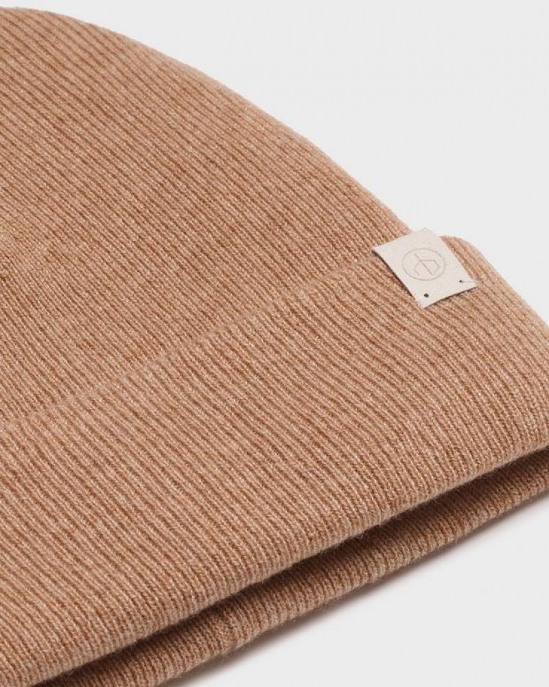 Rag & Bone Addie Beanie Cashmere Hat Camel | 37250CZBL