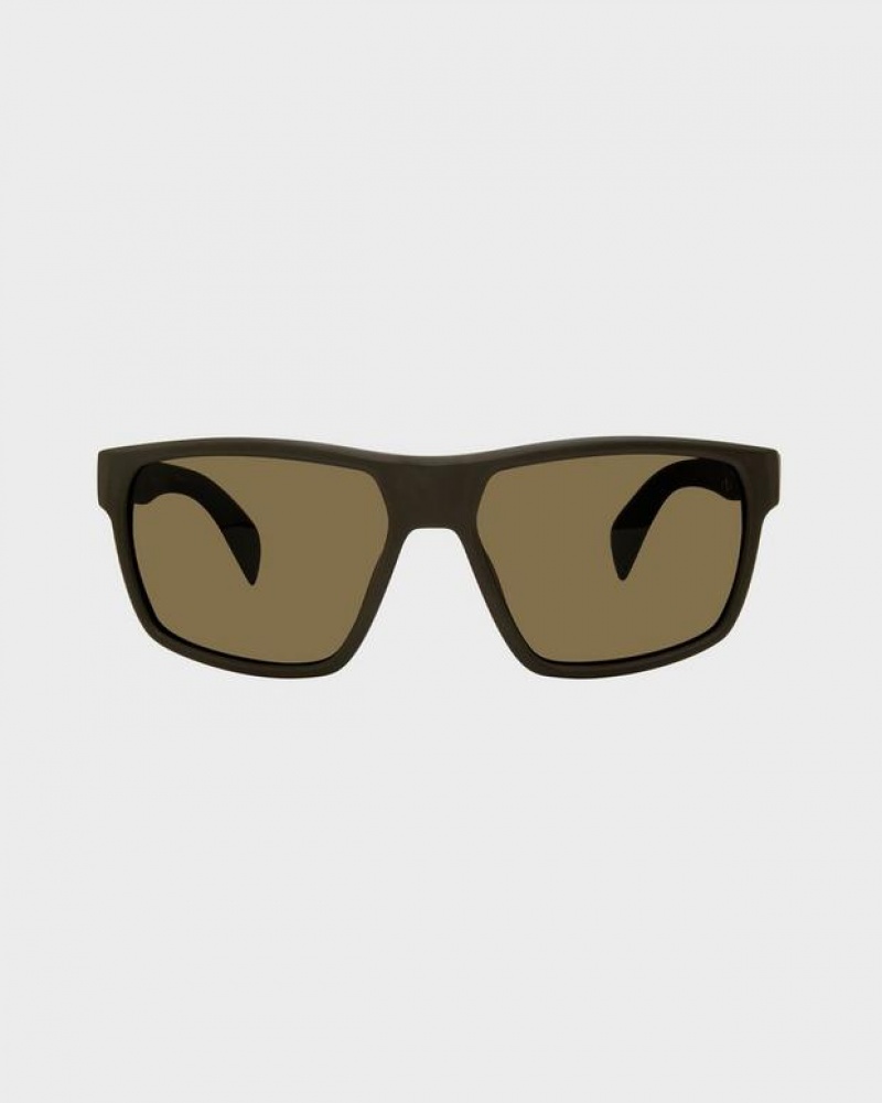 Rag & Bone Aron Rectangular Sunglasses Matte Green | 42057GJWQ