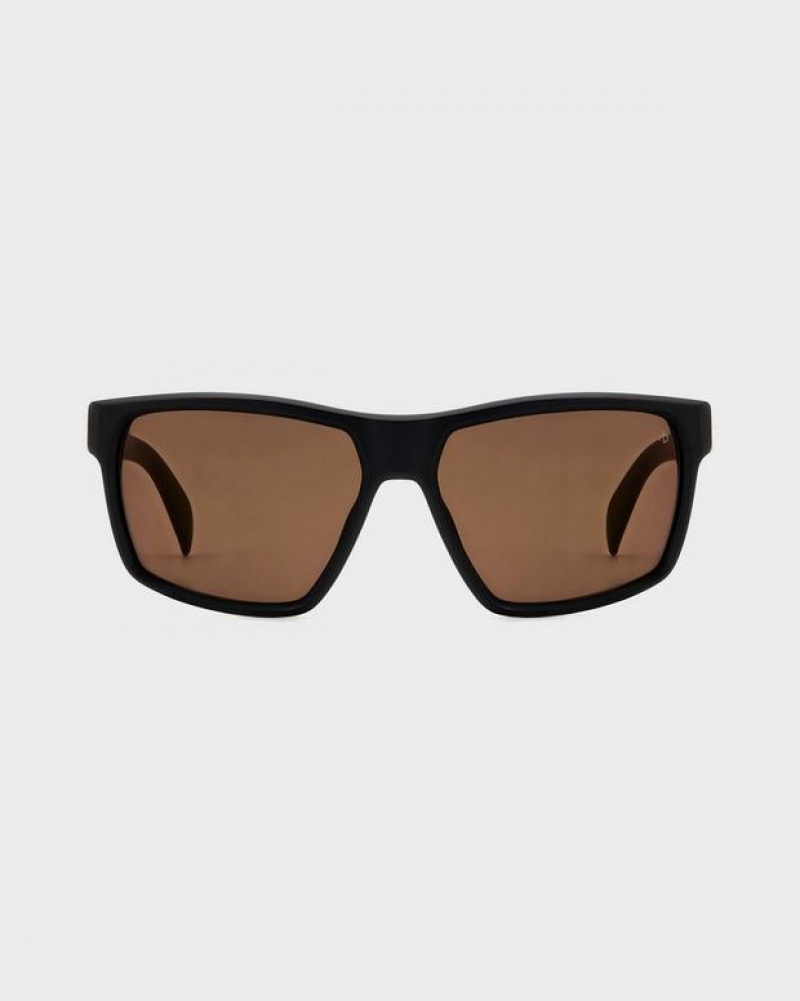 Rag & Bone Aron Rectangular Sunglasses Matte Black | 71390LTKG