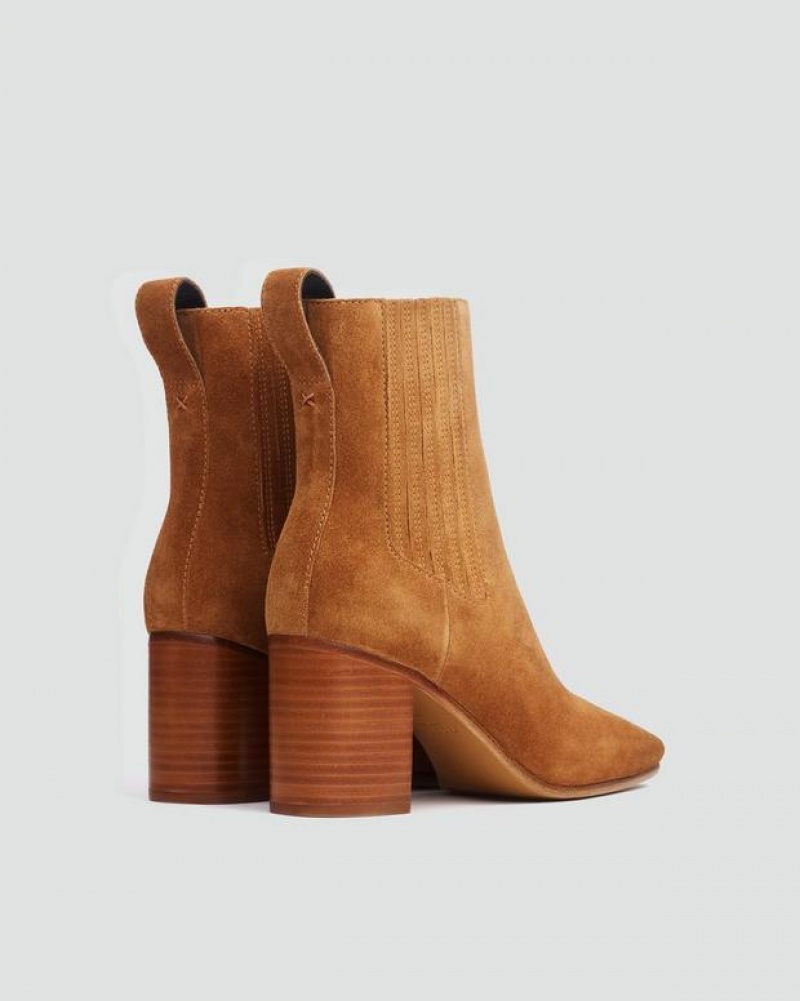 Rag & Bone Astra Chelsea Boot - Suede Chelsea Ankle Boot Brownwood Suede | 39765FCDT