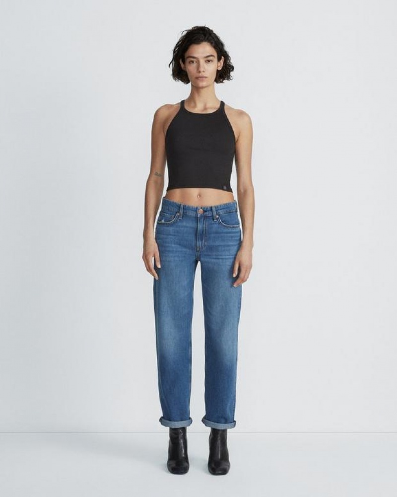 Rag & Bone Baggy Dre Low-Rise Rigid Jean Blake | 40187PLWQ