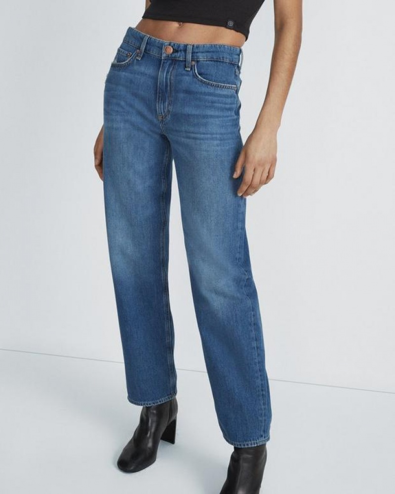 Rag & Bone Baggy Dre Low-Rise Rigid Jean Blake | 40187PLWQ