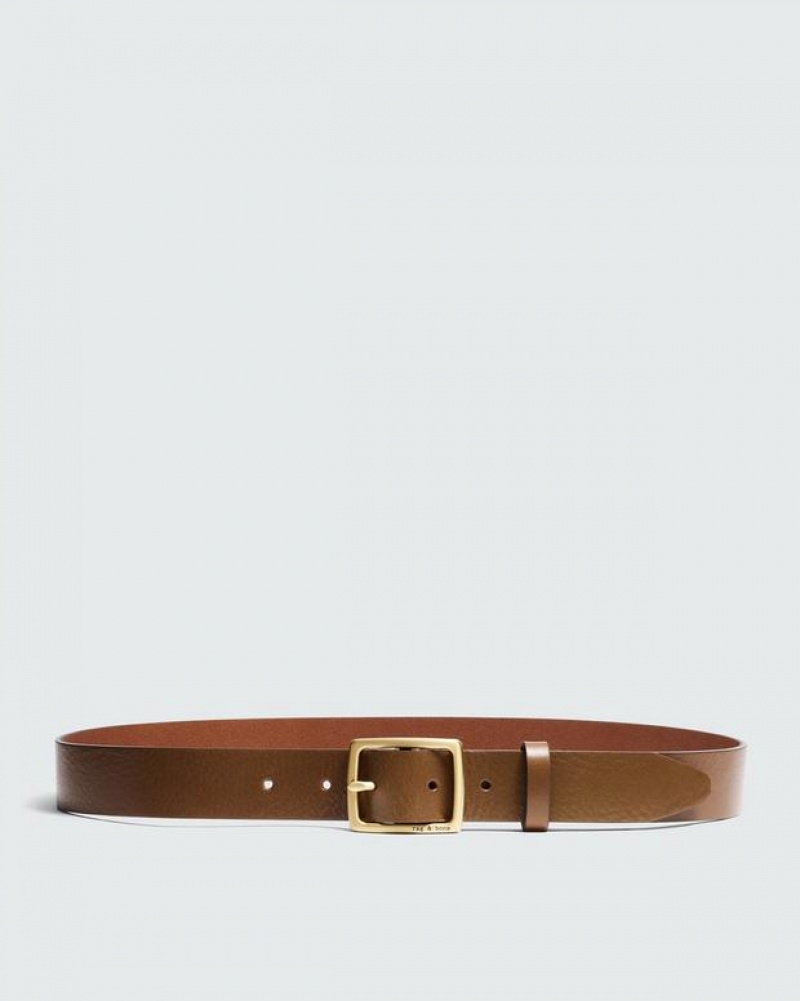 Rag & Bone Boyfriend Belt Leather Belt Chestnut | 71360ACYE