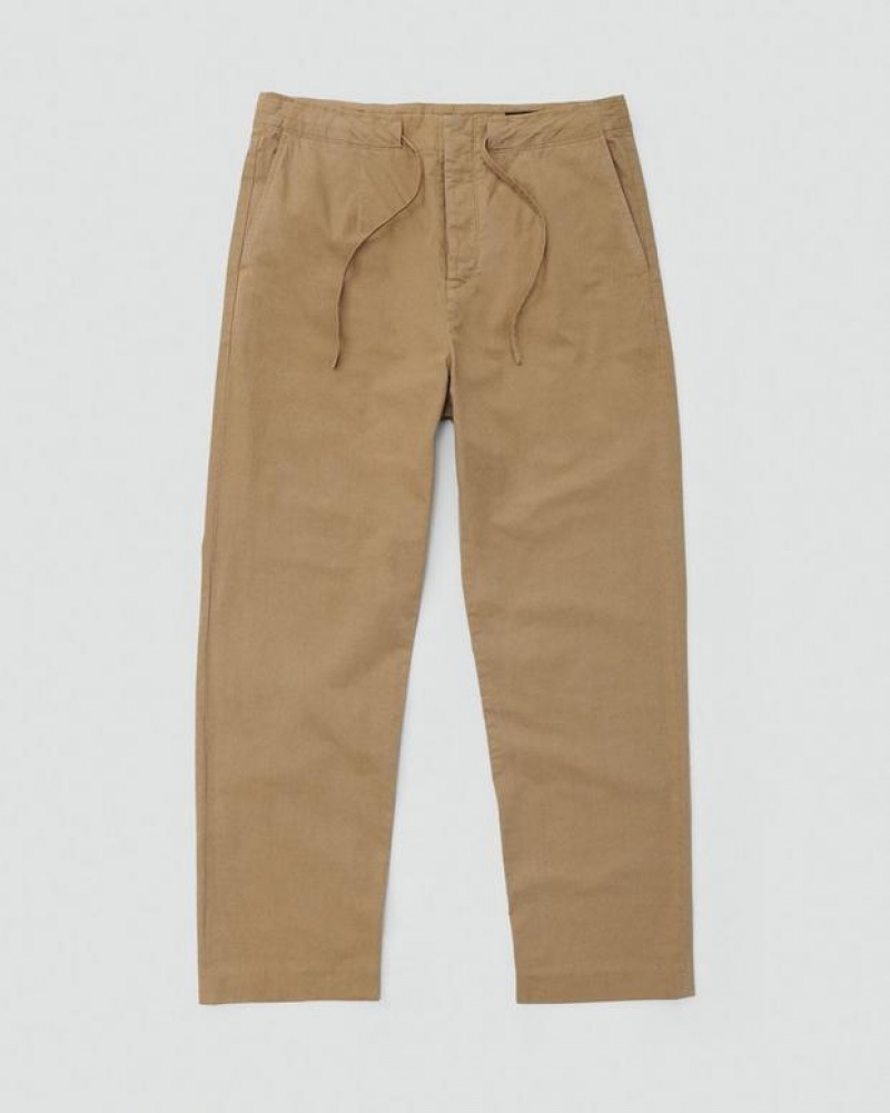 Rag & Bone Bradford Cotton Pant Relaxed Fit Ermine | 68493LUBM