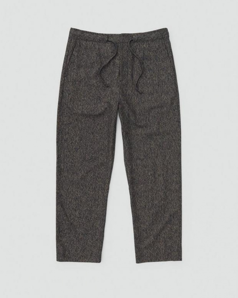 Rag & Bone Bradford Mélange Tweed Pant Relaxed Fit Navy Melange | 83052DFYQ