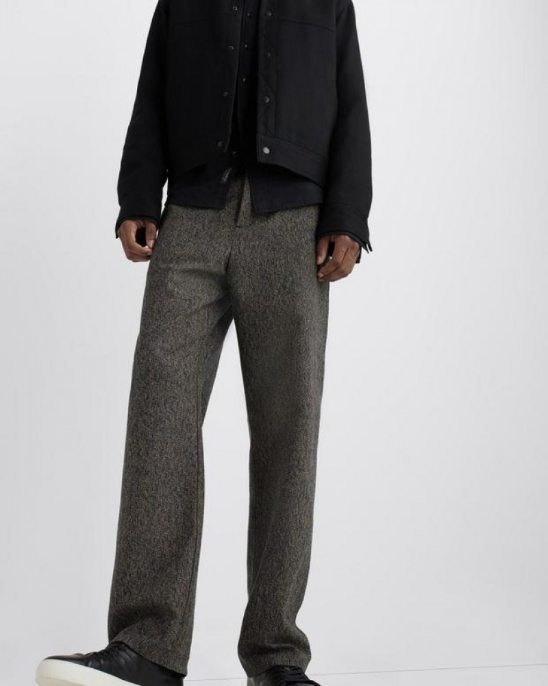 Rag & Bone Bradford Mélange Tweed Pant Relaxed Fit Navy Melange | 83052DFYQ