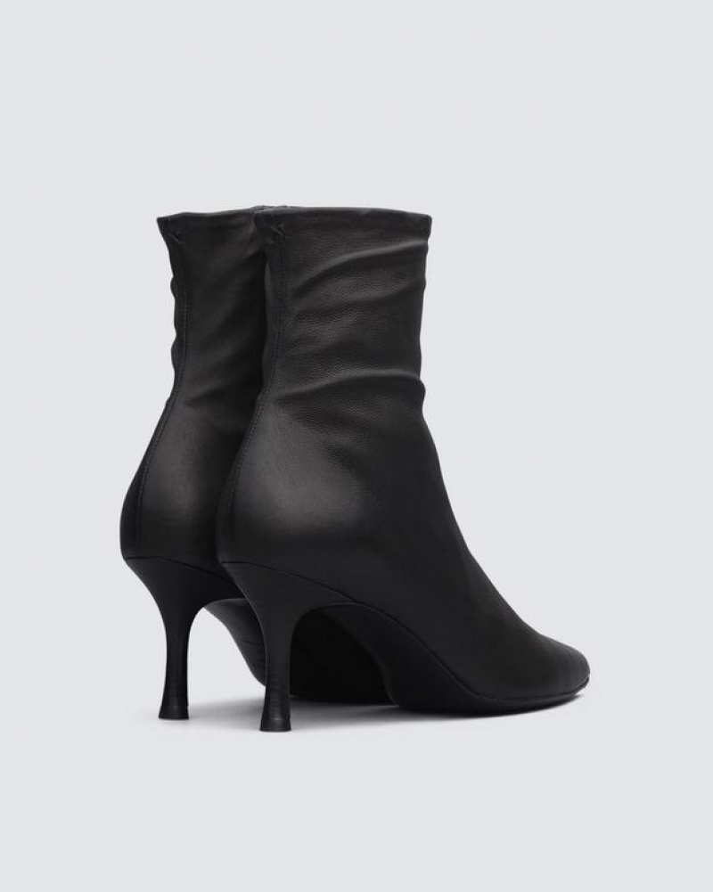 Rag & Bone Brea Boot - Leather Ankle Boot Black | 73405WQBD