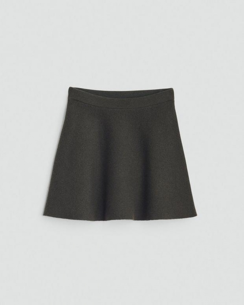 Rag & Bone Bridget Italian Wool Skirt Mini Army | 50796XMJL