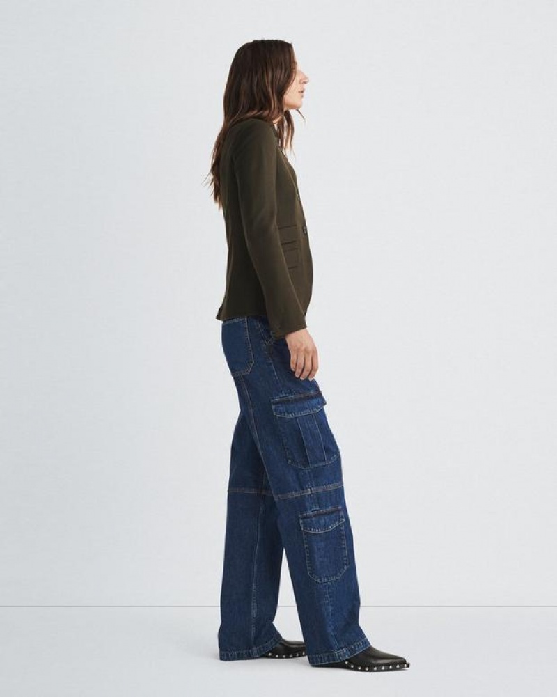 Rag & Bone Cailyn Cargo Mid-Rise Rigid Jean Ari | 16732TDKI