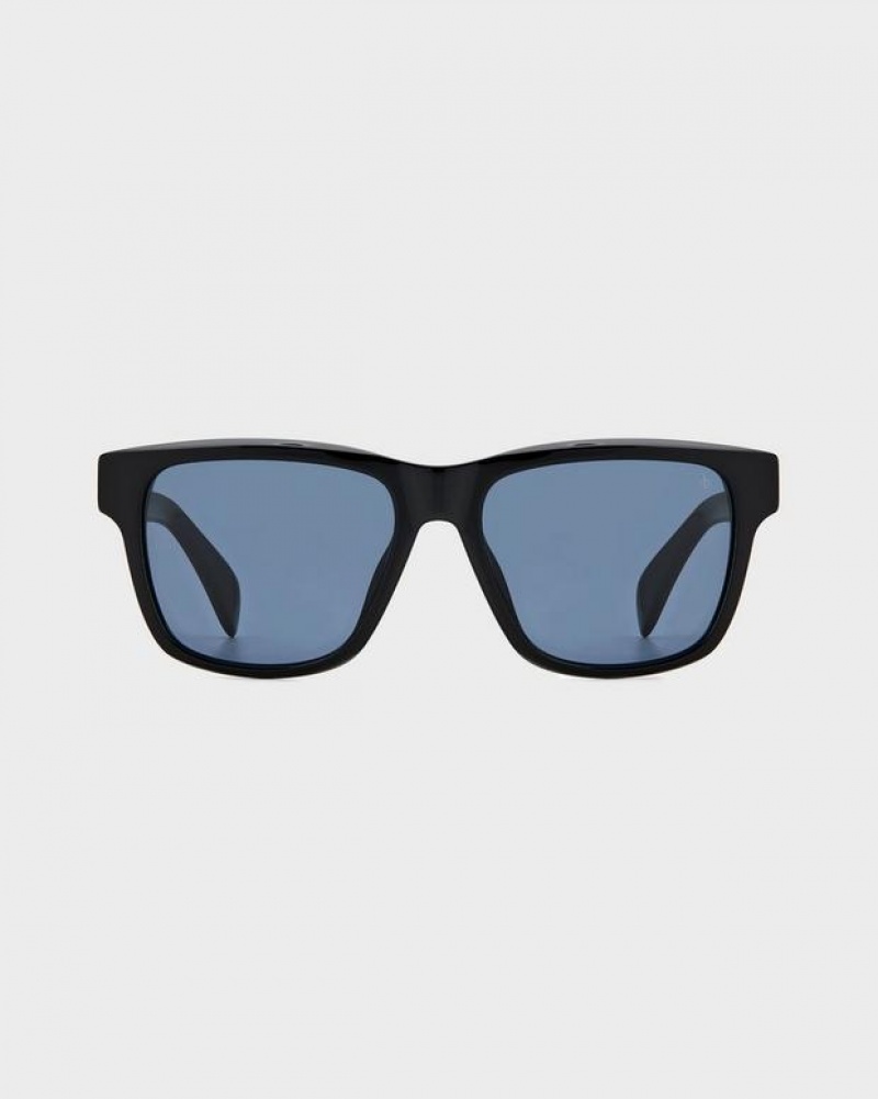 Rag & Bone Canyon Square Sunglasses Black | 23654BHGN