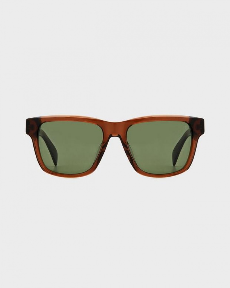 Rag & Bone Canyon Square Sunglasses Brown | 46257NZQB