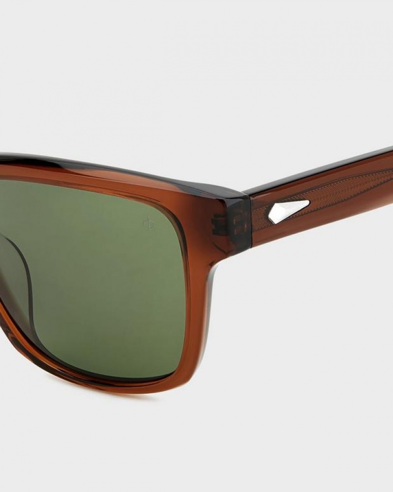 Rag & Bone Canyon Square Sunglasses Brown | 46257NZQB