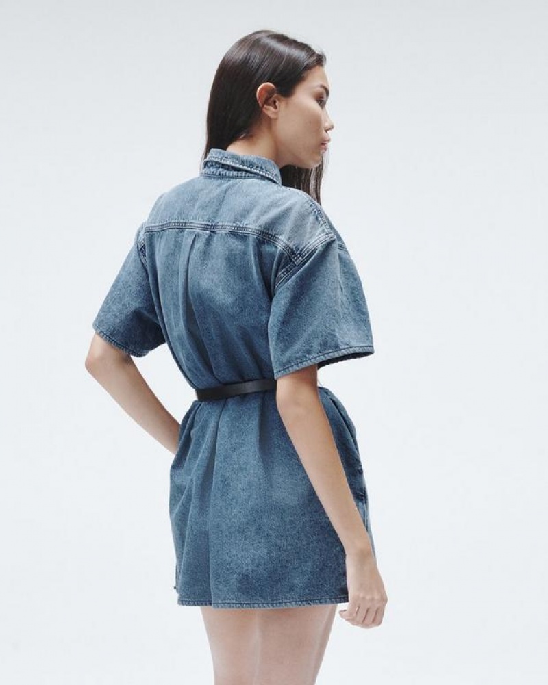 Rag & Bone Carter Denim Dress Mini Elle | 40612RYZO