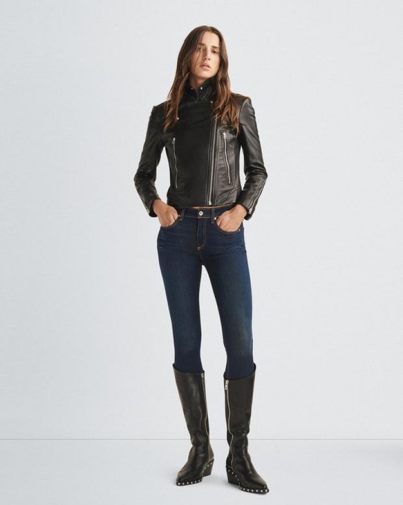 Rag & Bone Cate Ankle Skinny Mid-Rise Stretch Jean Carmen | 27501HWER