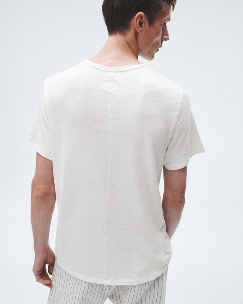 Rag & Bone Classic Flame Tee Cotton T-Shirt White | 51983XMOD