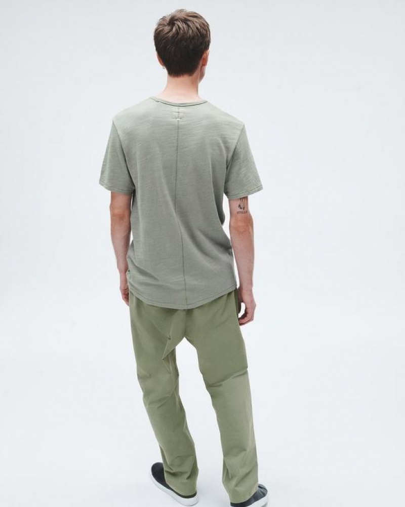 Rag & Bone Classic Flame Tee Organic Cotton T-Shirt Dark Mint | 09425JZVE