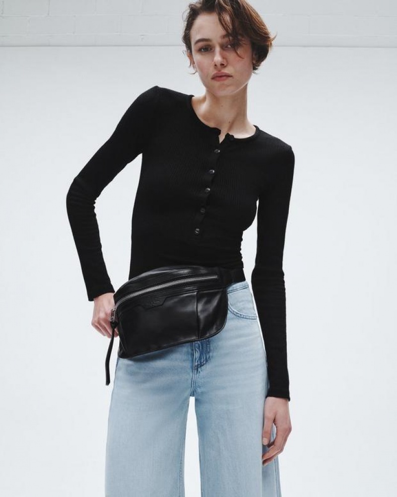 Rag & Bone Commuter Fanny Pack Small Fanny Pack Black | 87291KMXG