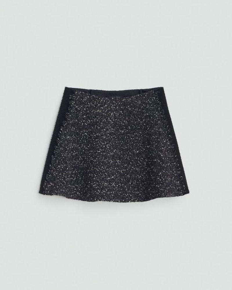 Rag & Bone Elsie Tweed Skirt Mini Black Multi | 42685NMFK