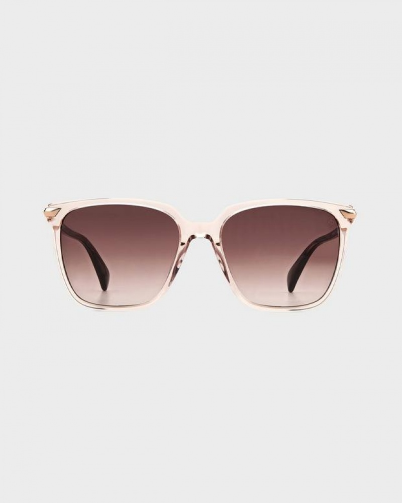 Rag & Bone Erin Butterfly Sunglasses Brown | 85237WQPI