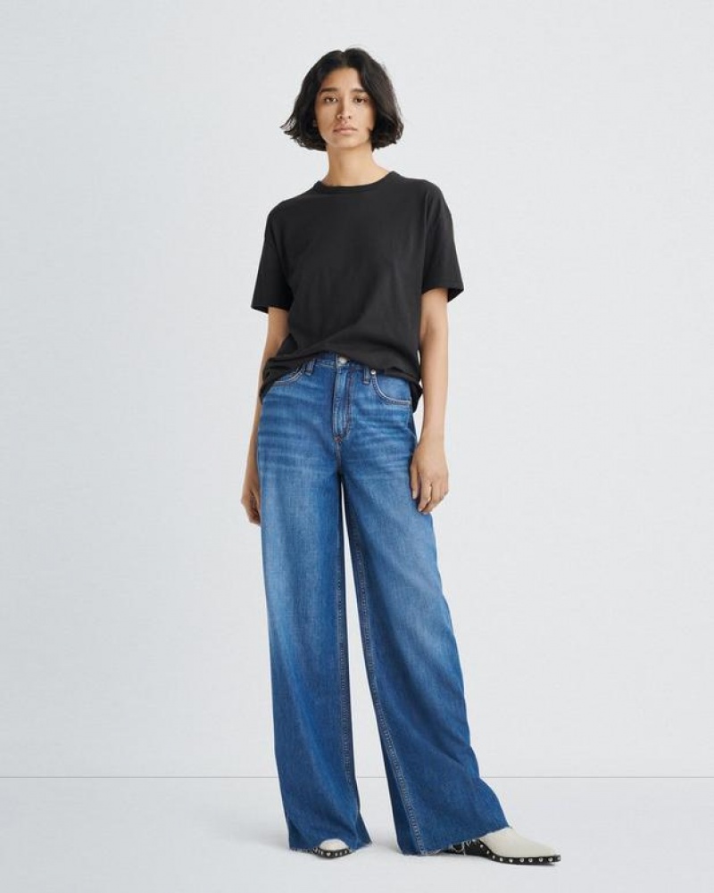 Rag & Bone Featherweight Sofie Wide-Leg High-Rise Featherweight Jean Otto | 56497TJAZ