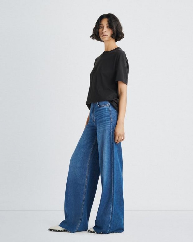 Rag & Bone Featherweight Sofie Wide-Leg High-Rise Featherweight Jean Otto | 56497TJAZ