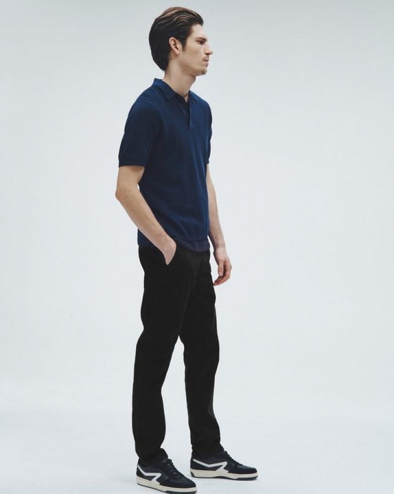 Rag & Bone Fit 2 Stretch Twill Chino Slim Fit Black | 69803EHIX