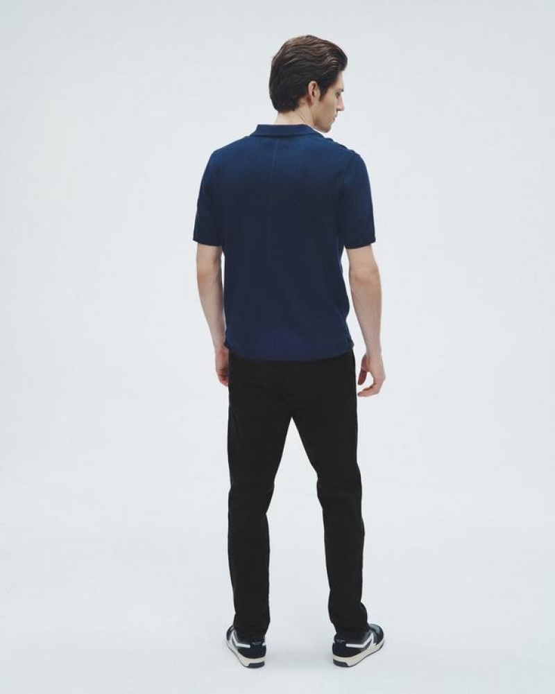 Rag & Bone Fit 2 Stretch Twill Chino Slim Fit Black | 69803EHIX