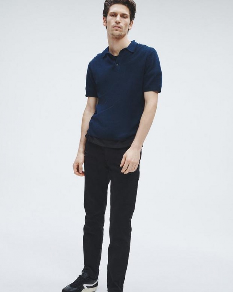 Rag & Bone Fit 2 Stretch Twill Chino Slim Fit Black | 69803EHIX