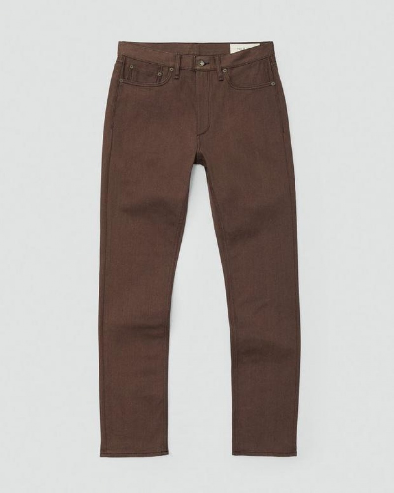 Rag & Bone Fit 4 Athletic Fit Authentic Stretch Jean Brown | 14596TZMK