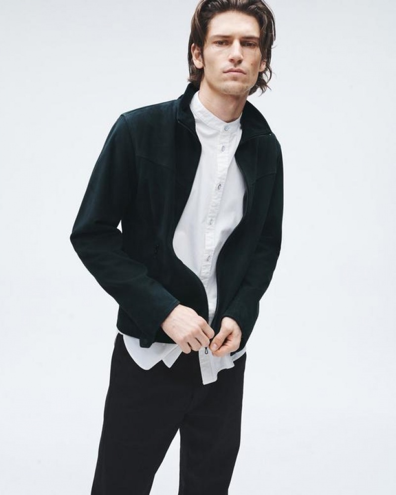 Rag & Bone Grant Suede Jacket Classic Fit Jacket Salute | 61283JFKX