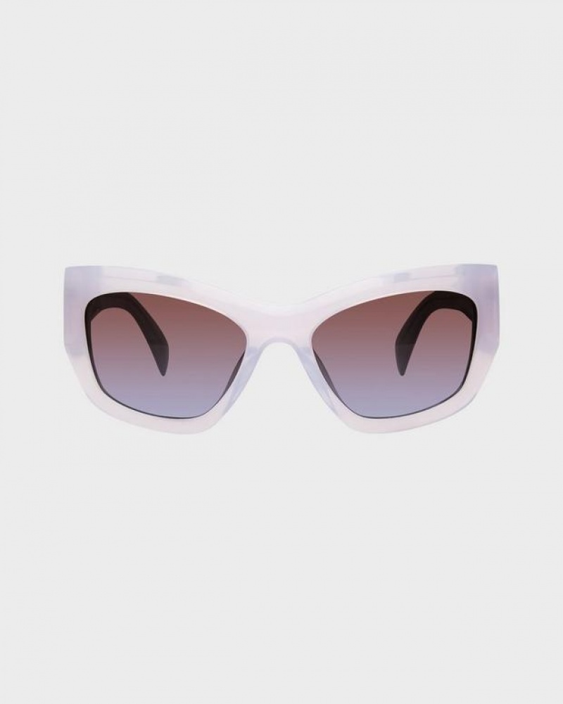 Rag & Bone Gwyn Cat Eye Sunglasses Violet | 79154INWS